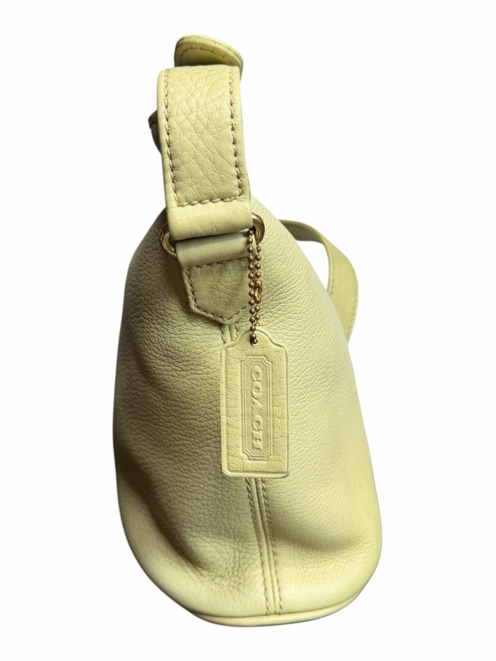 Vintage Coach Sonoma Small Bucket Zip 4907 Leather Shoulder Bag Light Lime Green - Picture 5 of 11
